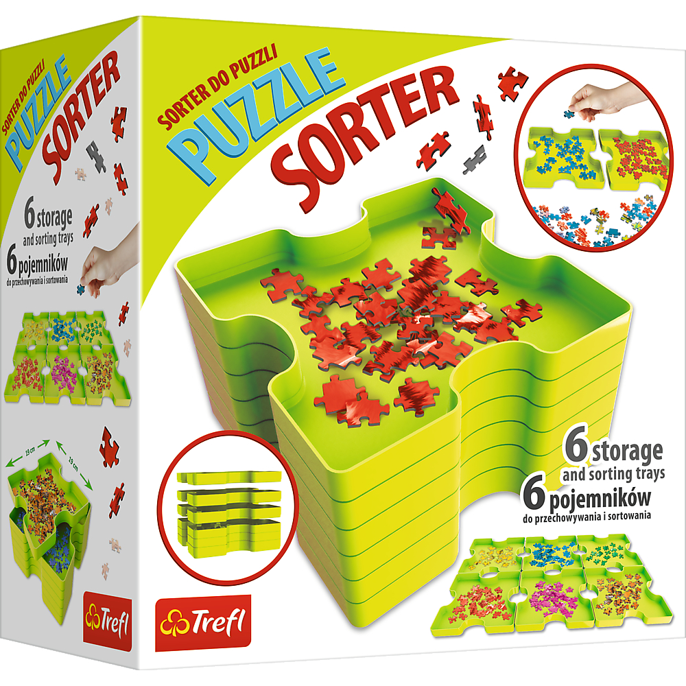 ถาดแยกจิ๊กซอว์ ถาดจัดกระเบียบจิ๊กซอว์ TREFL Jigsaw Puzzle Sorter นำเข้าจากยุโรป คุณภาพสูง พร้อมส่ง