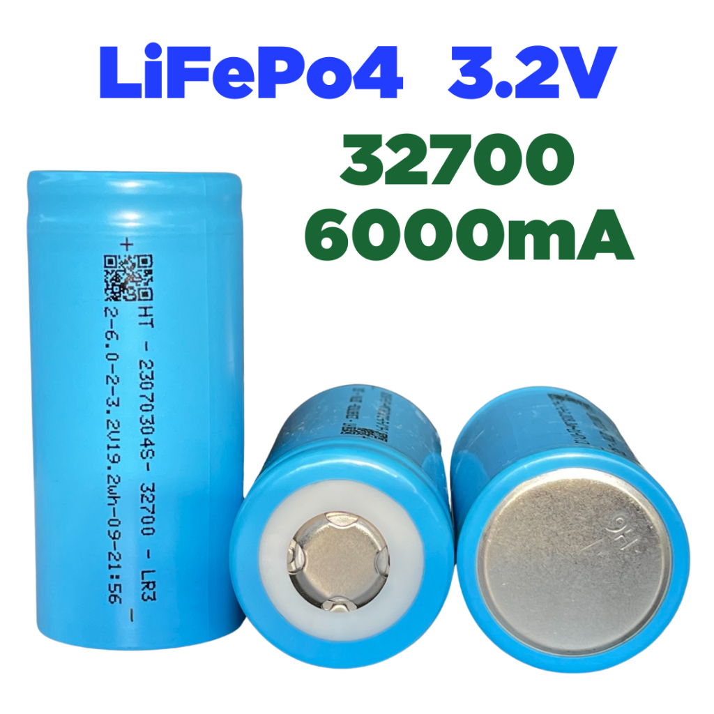 [ ราคา1ก้อน ] 32700 LiFePo4 3.2V 6000mAh แบตเตอรี่ลิเธี่ยมฟอสเฟต