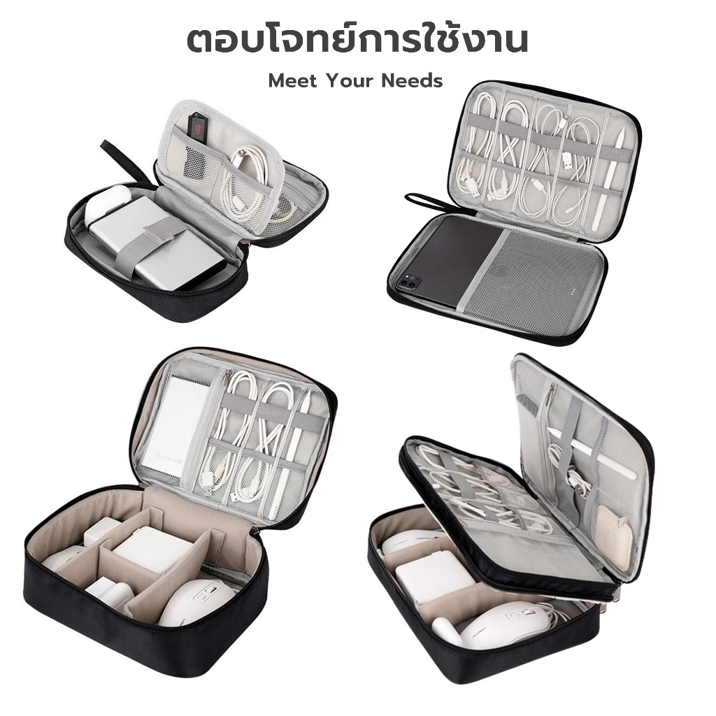 กระเป๋าจัดระเบียบอุปกรณ์อิเล็กทรอนิกส์และอุปกรณ์มือถือ thumbnail 8