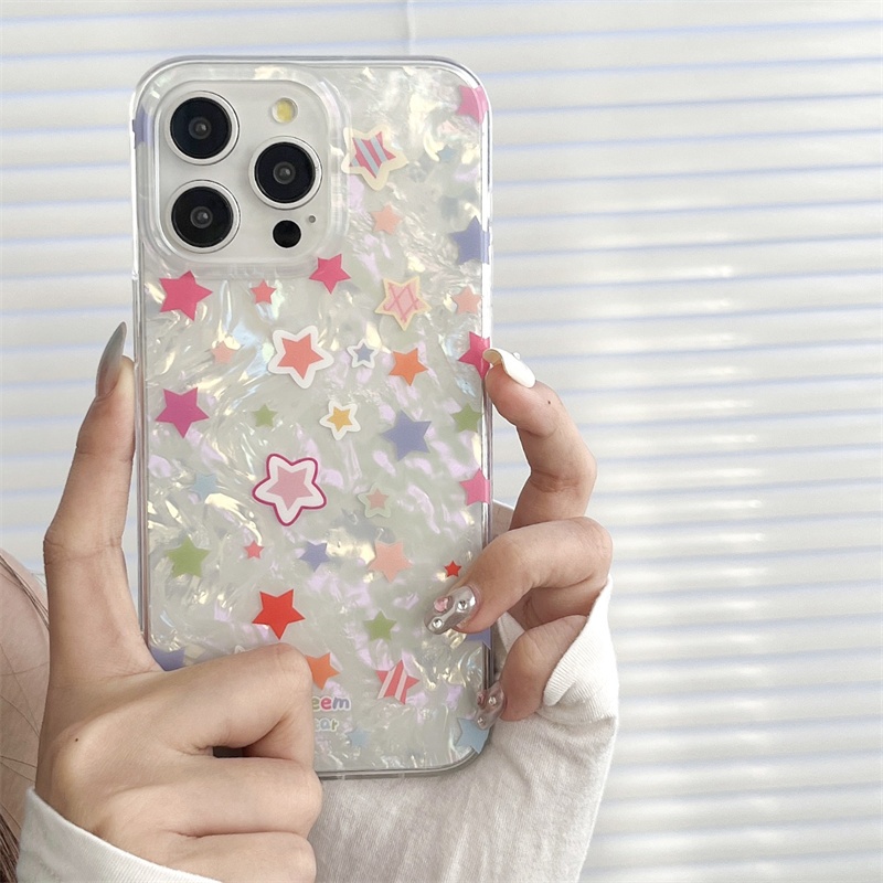 🔥ส่งจากไทย🔥ดาว แฟชั่น เคสไอโฟน 15Pro max 14 อ่อนนุ่ม ความงาม เคส for iPhone 15 14Pro 13 12 11 12Pro 