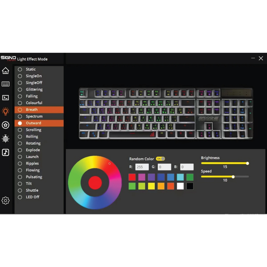 SIGNO E-Sport RGB Mechanical Gaming Keyboard MAXXINE รุ่น KB-731 (คีย์บอร์ด เกมมิ่ง)