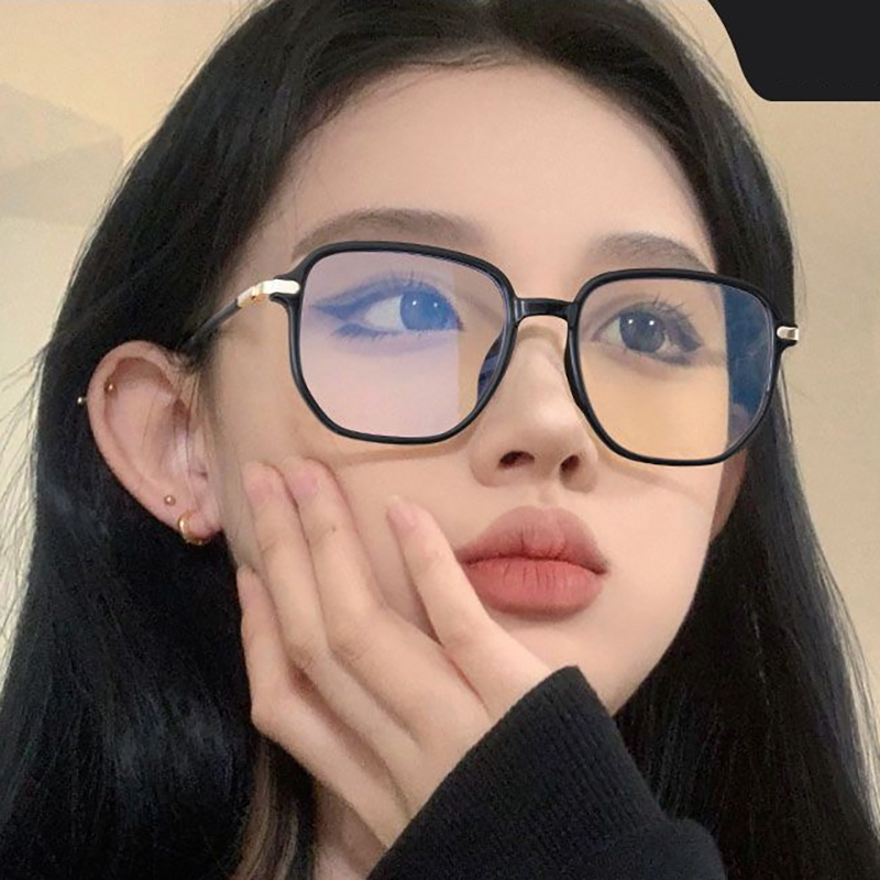 [ส่งจากกทม]My Girlแว่นกรองแสง ใหม่ แว่นสายตาสั้น0°-400° กรอบแว่นสีดำ ความนิยม เครื่องประดับแฟชั่น Unisex มี 5 สีให้เลือก