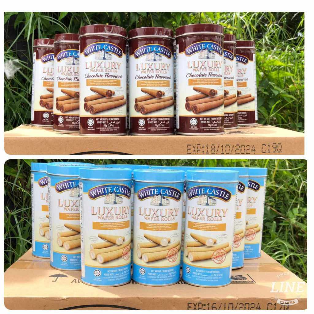 ((ขายยกลัง 24)) เวเฟอร์เลือกได้รส ช็อกโกแลต/วานิลลา 70g