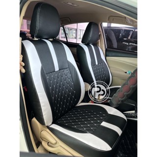 หุ้มเบาะสวมทับตรงรุ่น toyota yaris 2014-2022 ลาย 5 D สีดำด้า…