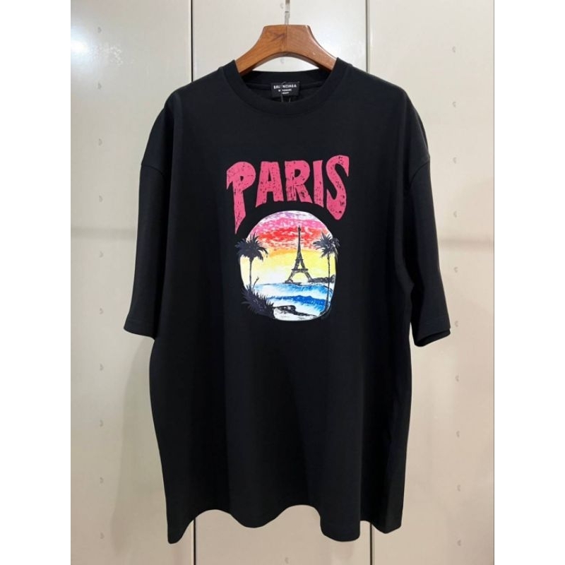 BALENCIAGA PARIS TROPICAL T-SHIRT