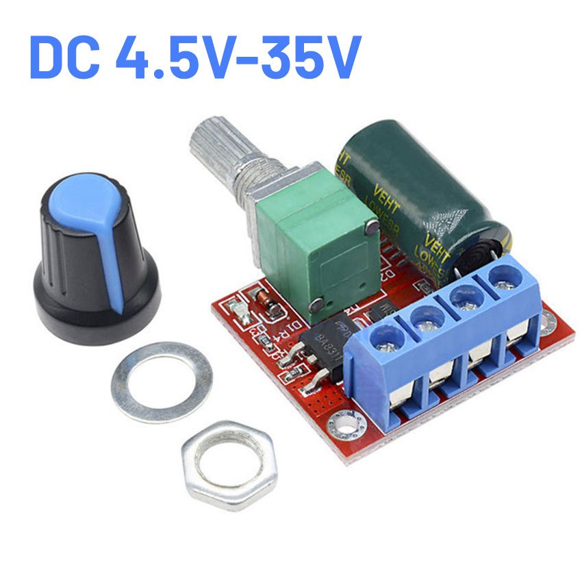 ร้านคนไทย!  เครื่องควบคุมความเร็ว PWM DC ดิมเมอร์ 4.5V-35v ปรับความเร็วมอเตอร์ dc ราคา ถูกที่สุด ดีลบีเคเค แกลเลอรีภาพที่ 9
