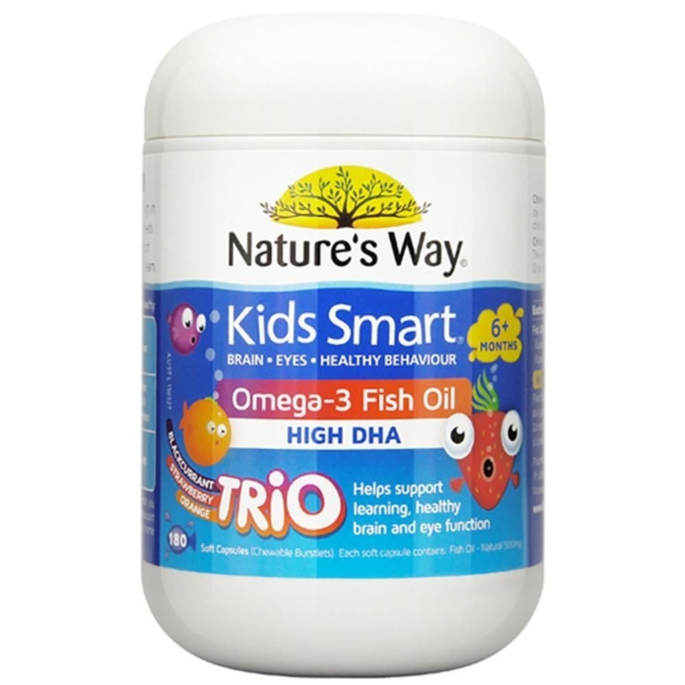 Nature's Way Kids Smart Omega-3 Fish Oil Trio 180 Capsules