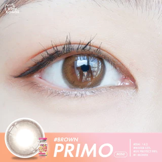 🔥 คอนแทคเลนส์ ✨ขนาดมินิ ✨Primo ✨Brown / Gray / Black (Kitty kawaii)
