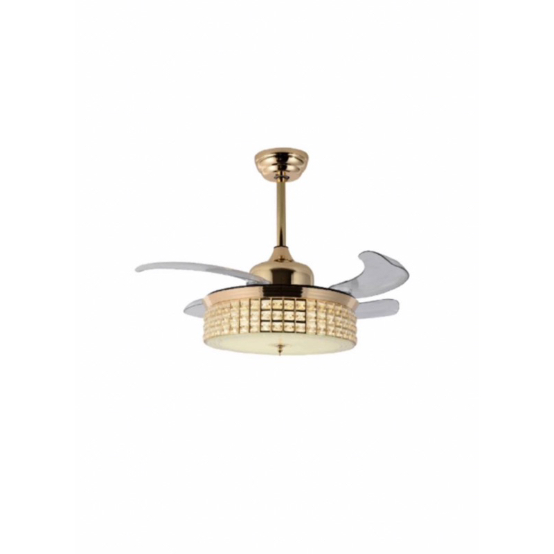 EILON โคมไฟพัดลมเพดาน LED