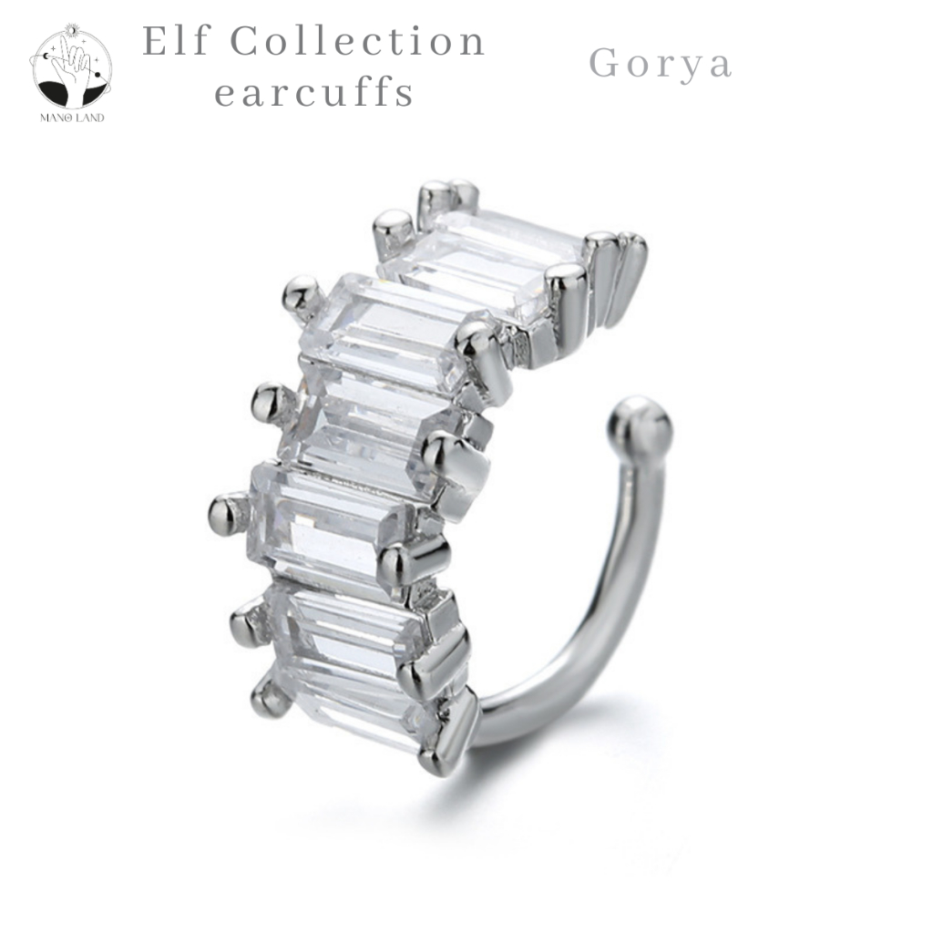 MNL ต่างหูเกาะหู Gorya พลังความเชื่อของเหล่าเอลฟ์ เกี่ยวใบหู earcuff แบบห่วง เครื่องประดับแฟชั่นเงินแท้ สไตล์เท่ๆ เกาหลี ราคา ถูกที่สุด ดีลบีเคเค