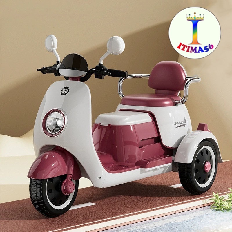 itima56 รถแบตเตอรี่เด็กเล่น รถไฟฟ้าเด็ก รุ่นใหม่ น่ารัก สุดคิวบ์ รุ่น 1137