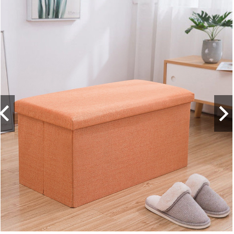 (กล่องเก็บของ นั่งได้ เก้าอี้สตูลเปิดเก็บของได้ รับน้ำหนัก100 โล ขนาด 50*31*31 กล่องผ้า กล่องพับ กล่องอเนกประสงค์（hhm）