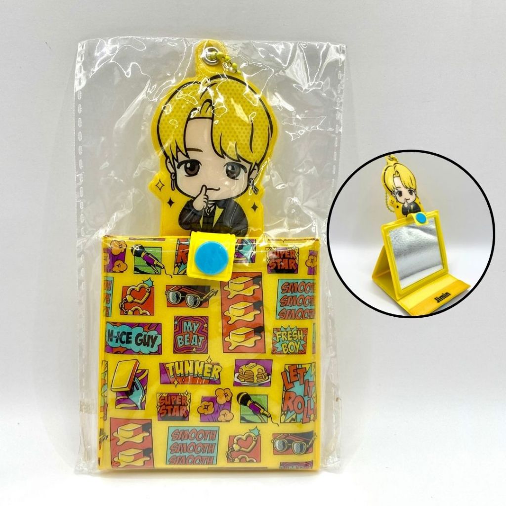 BTS TinyTAN Butter กระจกพกพา Jimin จีมิน BTS Mirror Portable กระจกพับ Mirror Tabletop Folding ของสะส