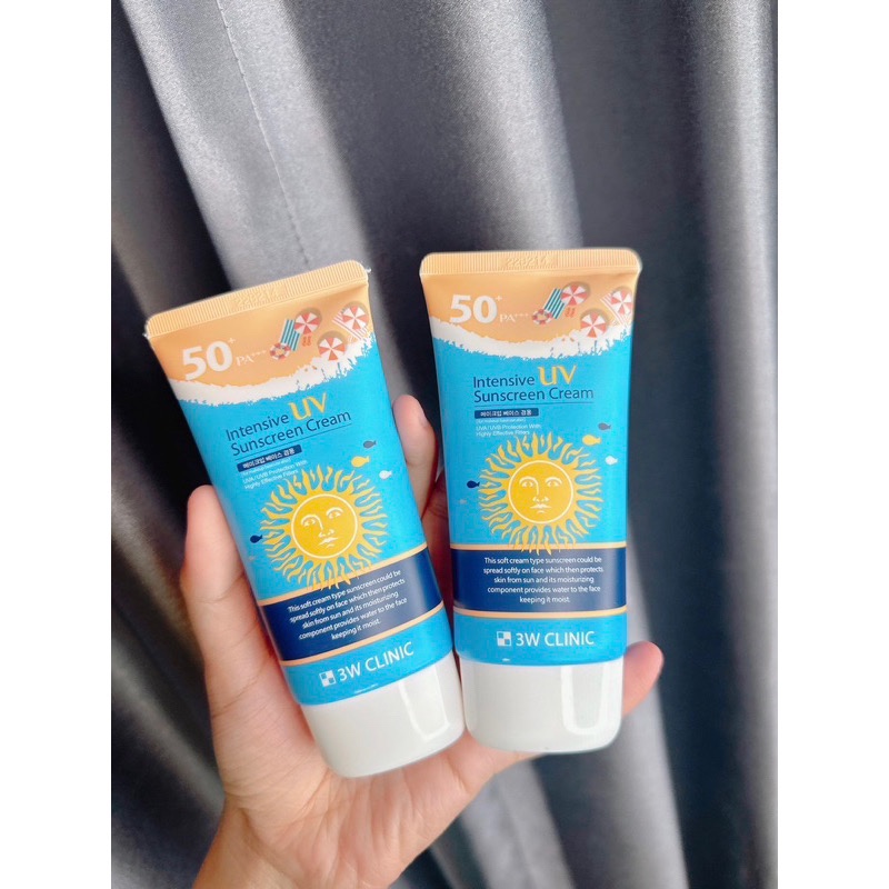 กันแดดหน้าฉ่ำ 3W clinic spf50 PA+++