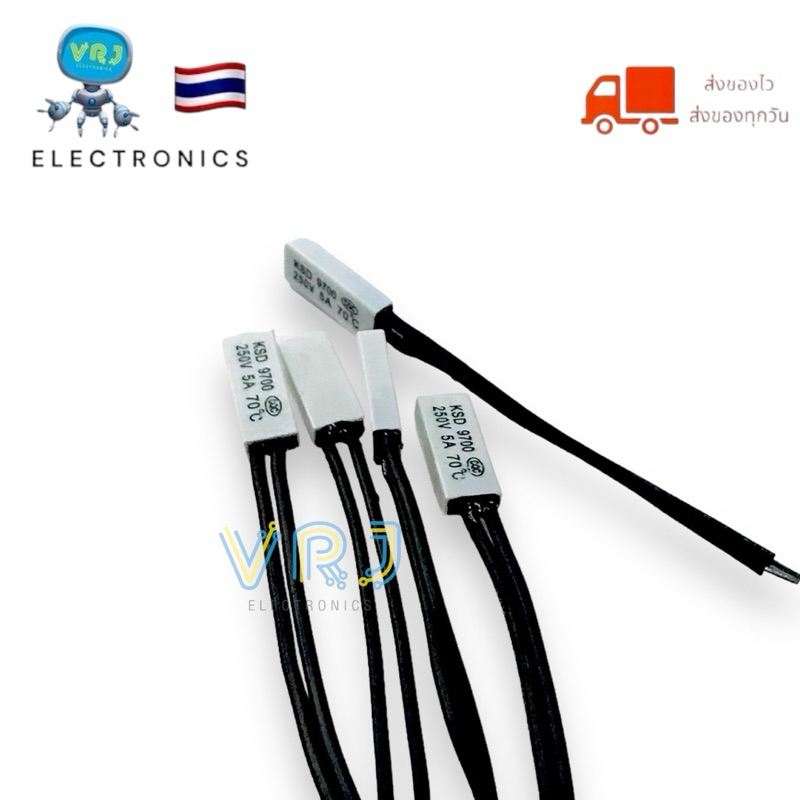 Thermostat เทอร์โมสตัท ตัวแบน 5A 250V ร้อนตัด45องศาถึง150องศา - รูปที่ 3