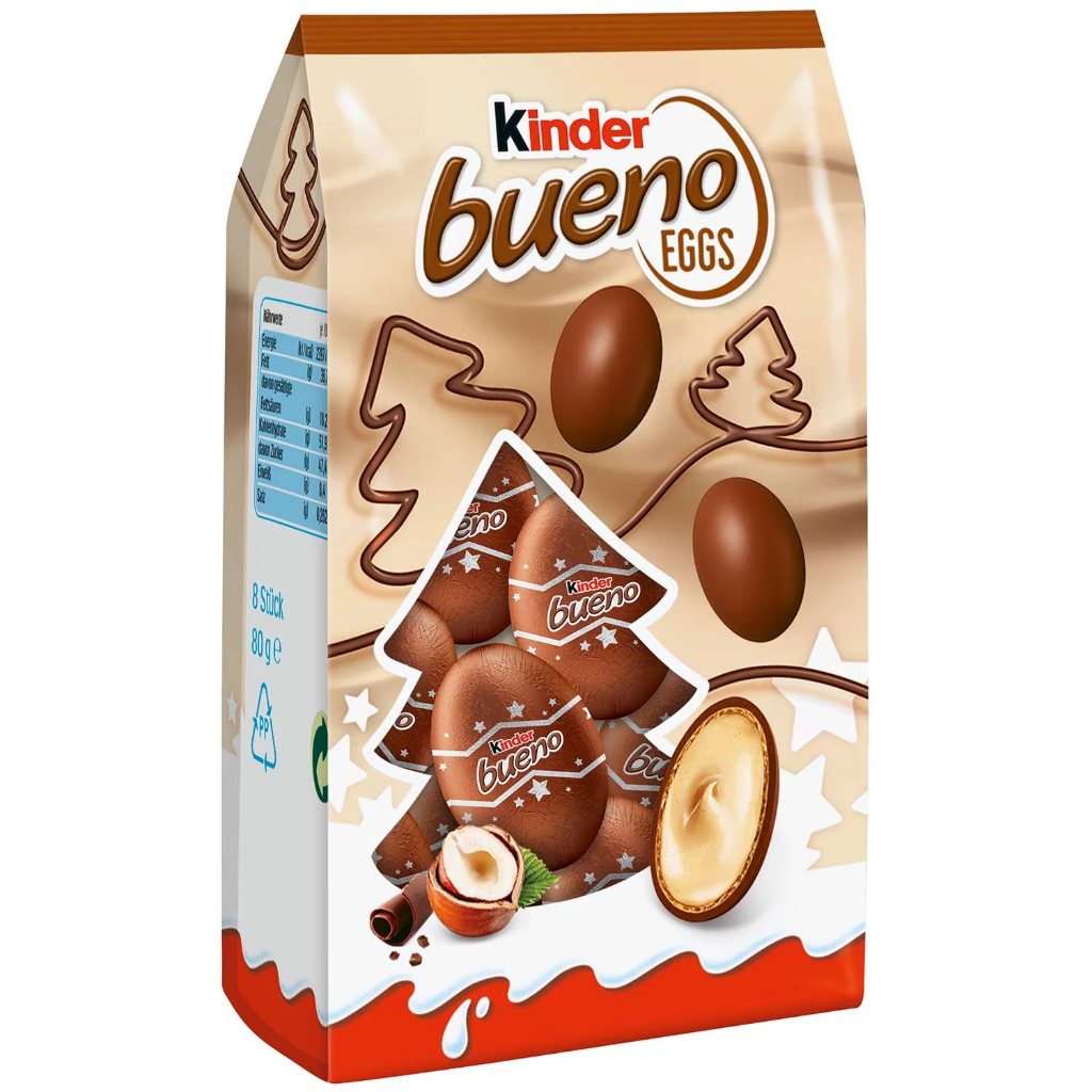 Kinder Bueno Eggs มี 8 ลูก ขนาด 80 กรัม E.20/1025