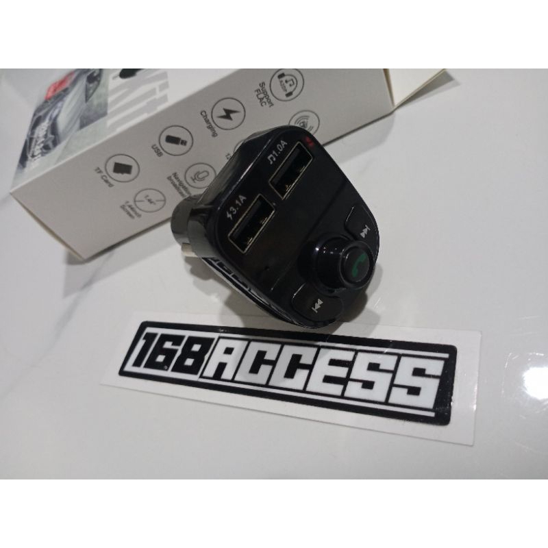 จุดบุหรี่บูลธูท ฟังเพลง Youtube, MP8 ผ่านมือถือ ชาร์ตแบตฯ ได้ X8 Multifunc Wireless Car MP3 Player