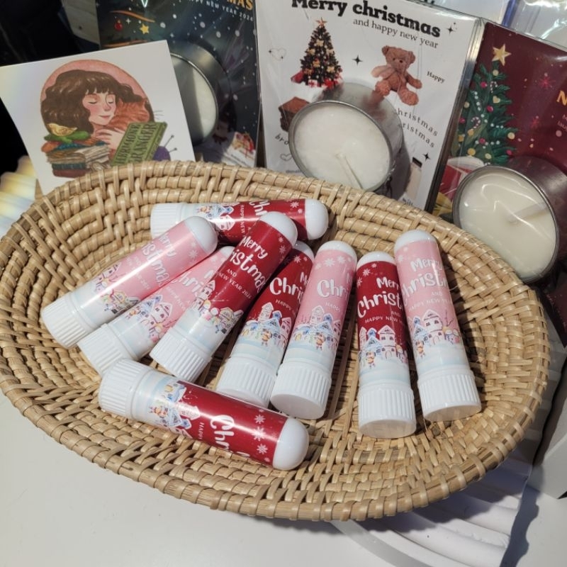 MALEE.OFFICIAL : Inhalant ยาดม ของแจก Merry chrismas  กลิ่นแตงโม (แบบไม่มีซอง)