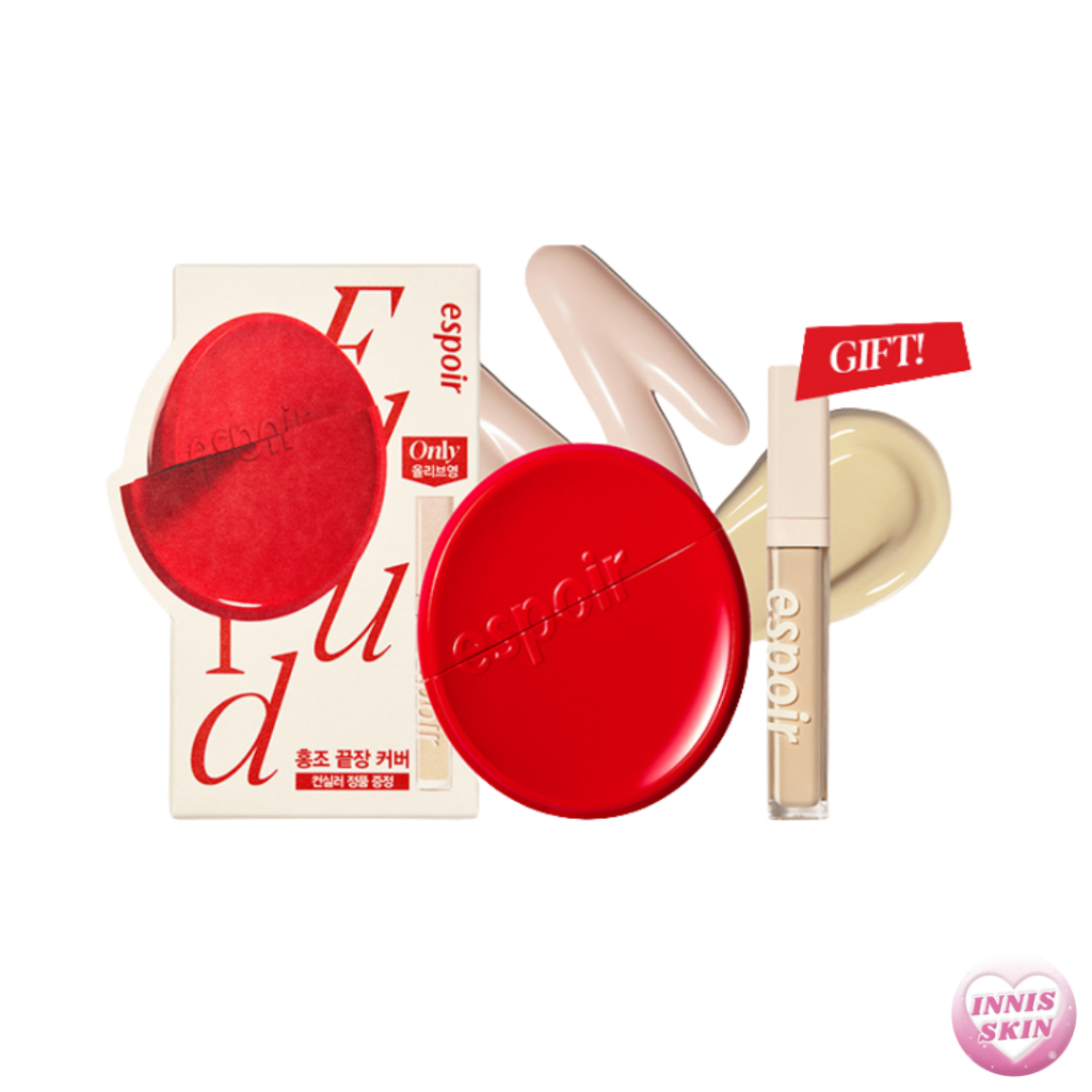 (แท้/พร้อมส่ง) ESPOIR BE VELVET FLUID FOUNDATION + TAPING CONCEALER LONGWEAR 8g