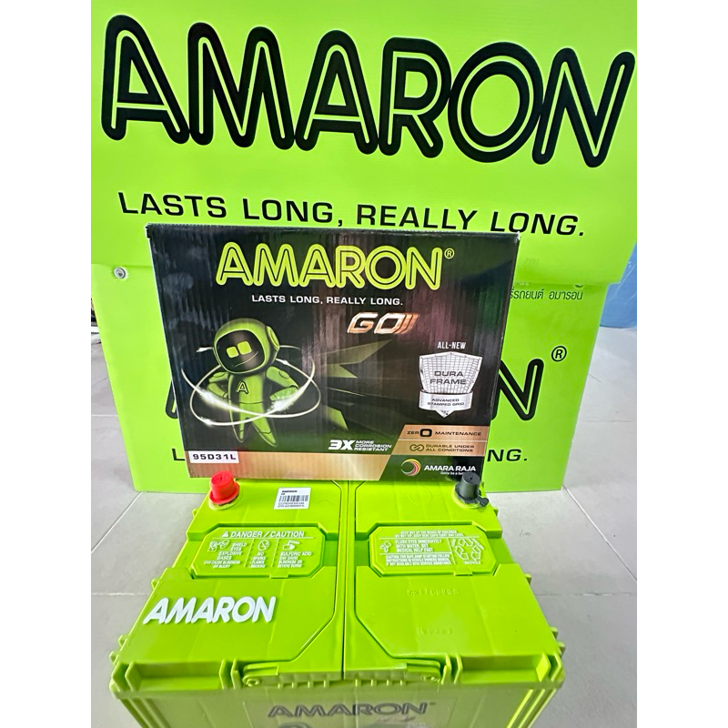 Amaron95D31Lใหม่สุด-80แอมป์ รุ่นที่ใส่Vigo Triton pajro Fontunerก่อนปี2015 D-maxก่อนปี2019