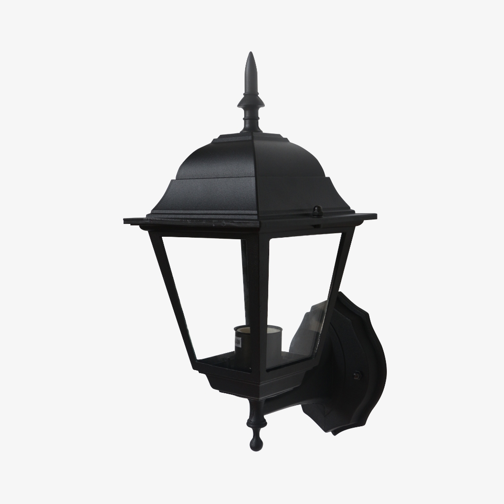 Lightmax โคมไฟกิ่งนอก โคมไฟติดผนังภายนอก 053/008 ทรงสี่เหลี่ยม สีดำ ขนาด 15 x 35 ซม.