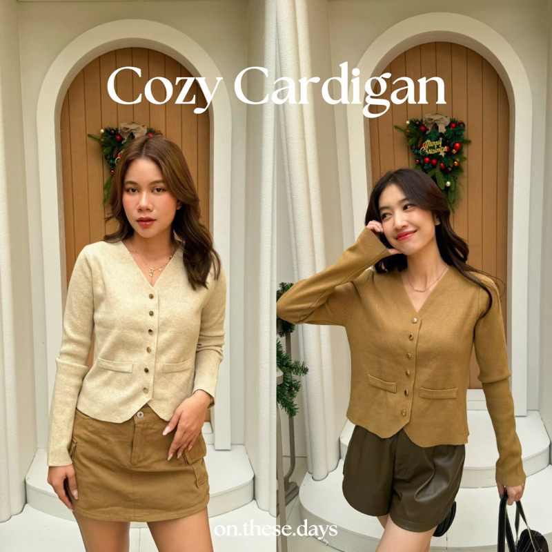 COZY CARDIGAN TOP ( สินค้าพร้อมส่ง & ส่งของทุกวัน )