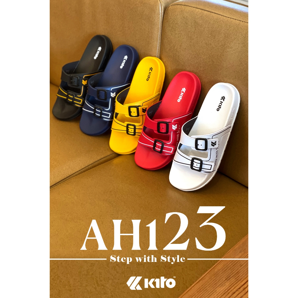 รองเท้าแตะ รุ่น AH123 Kito กีโต้ Size 36-43 ของแท้ รองเท้าใส่สบาย