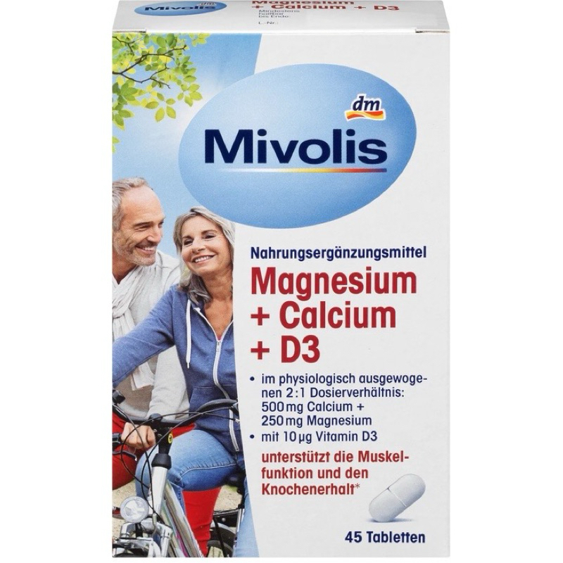 Mivolis Magnesium + Calcium + D3, Tabletten