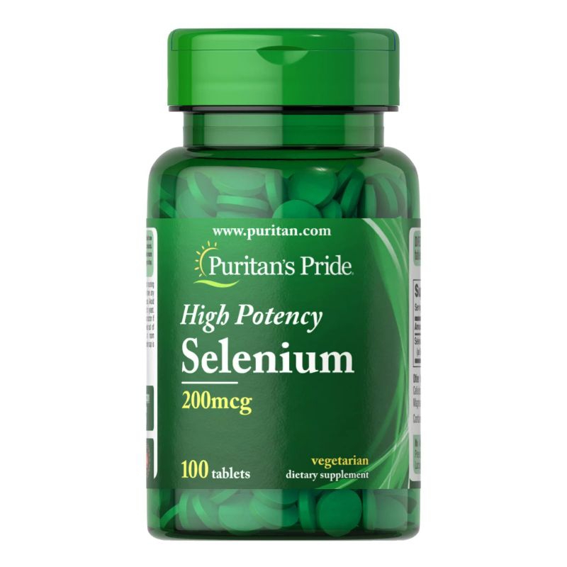 Puritan High Potency Selenium 200 mcg 100 tablets ซีลีเนียม