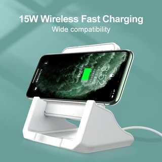 แท่นชาร์จไร้สาย Fast Charger Wireless Charger 15W ที่ชาร์จแบตไร้สาย ใช้กับ Huawei Samsung iPhone