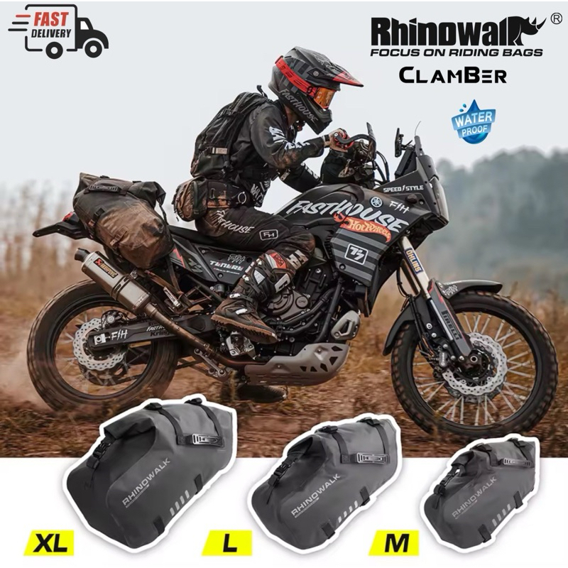 Rhinowalk ประเป๋าข้างมอเตอร์ไซค์ กระเป๋ามอเตอร์ไซค์กันน้ำ