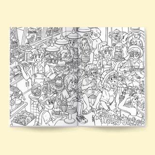 Summer days coloring book สมุดระบายสี 20 หน้า ขนาด 17x25cm