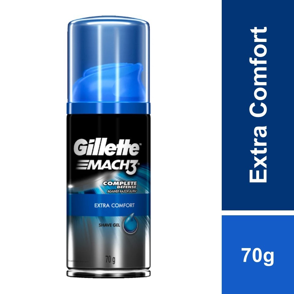 💙พร้อมส่ง GILLETTE Mach 3 Shave Gel Extra Comfort ขนาด 70g.