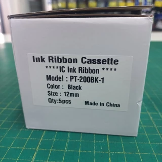 ผ้าหมึก ของเทียบเท่า CANON สำหรับ เครื่องพิมพ์ปลอกสายไฟ MK1500 MK2600 MK-RS100B PT-200BK ออกบิลแวท*