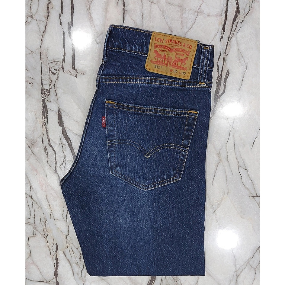 กางเกงยีนส์ forลีวาย 511 ทรงขาเดฟ ซิป สีมิดเดิล ผ้ายืด 🔔(เอวแจ้งตามวัดจริง)🔔 มีหลาย MADE IN (OL) SL