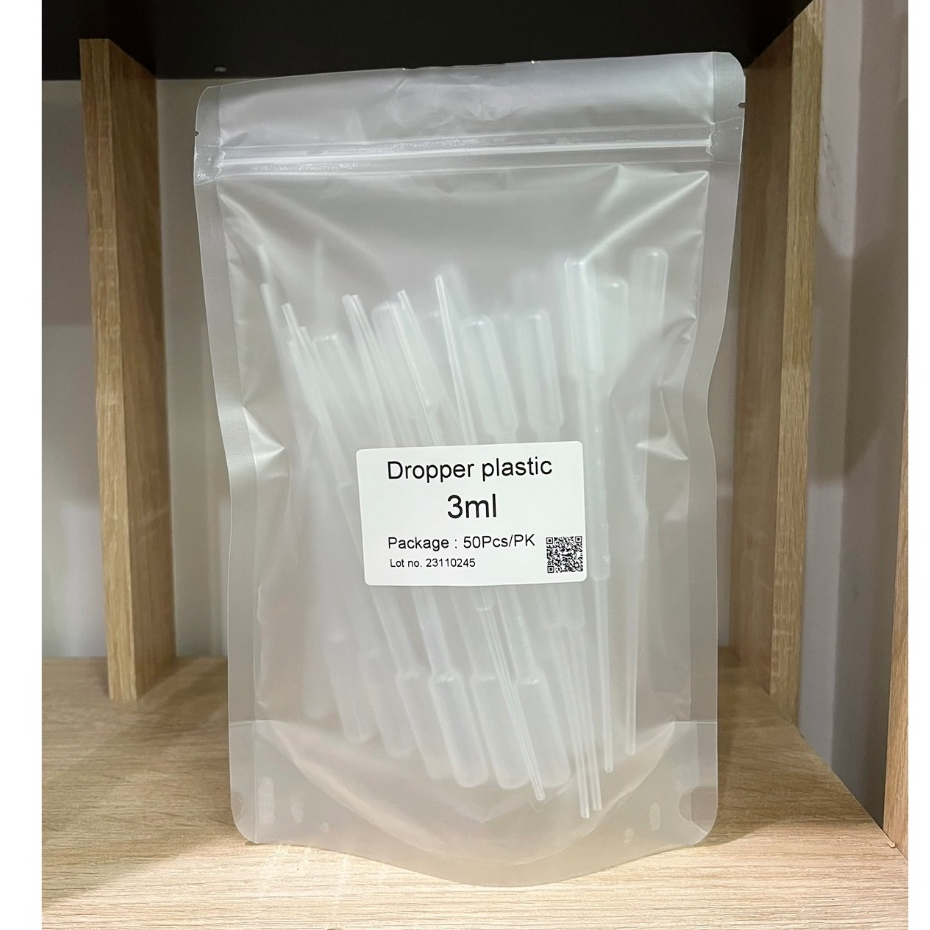 หลอดหยดพลาสติก (Dropper plastic) ขนาด 3.0ml