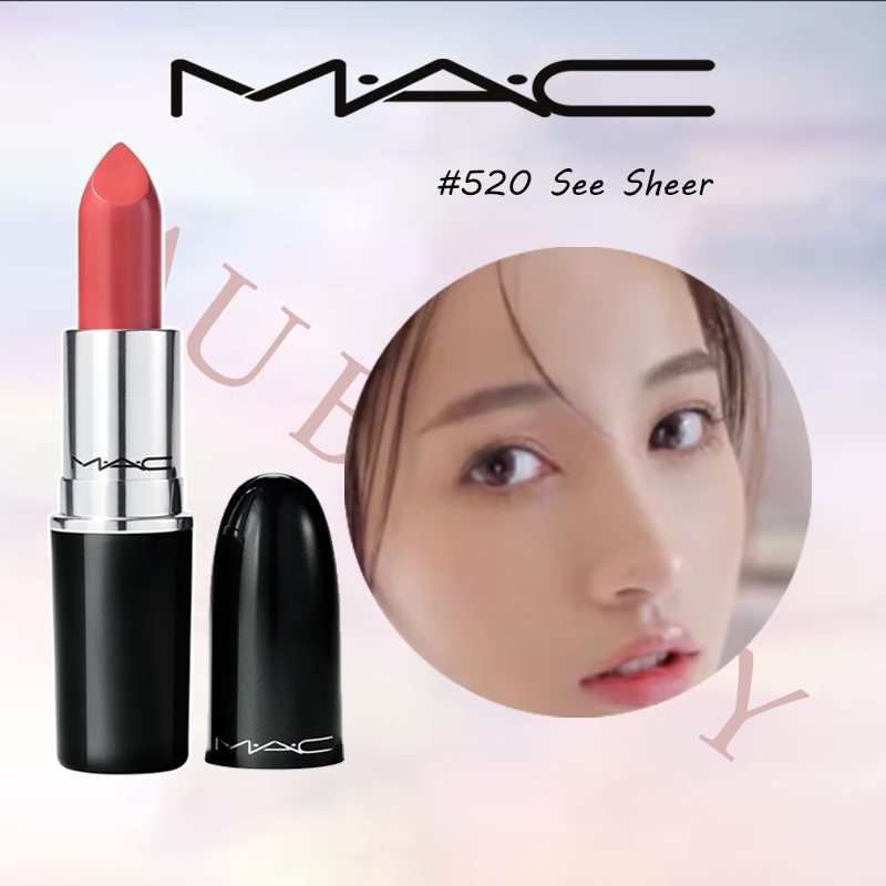 ลิปสติกMAC （ของแท้100%）Lustreglass/Matte/Amplified/Satin 3g #813 Mocha ลิปmac แถมถุงของขวัญและน้ำหอม สีขายดี