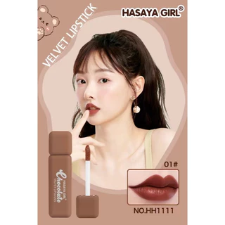 HASAYA GIRL Chocolate Velvet Lip Gloss Set เซตลิปกลอส ช็อกโกแลต ริมฝีปากสวยอวบอิ่ม