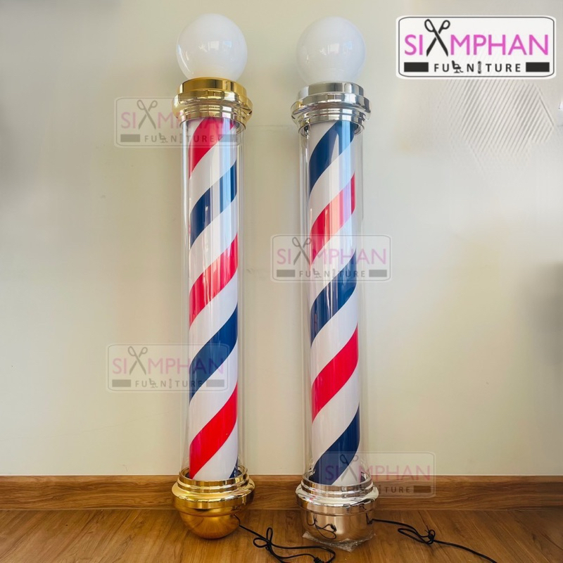 โค้ดลด+ส่งฟรี ฉ่ำๆ! ไฟหมุนบาเบอร์ วินเทจ 140*23*32ซม พร้อมส่ง