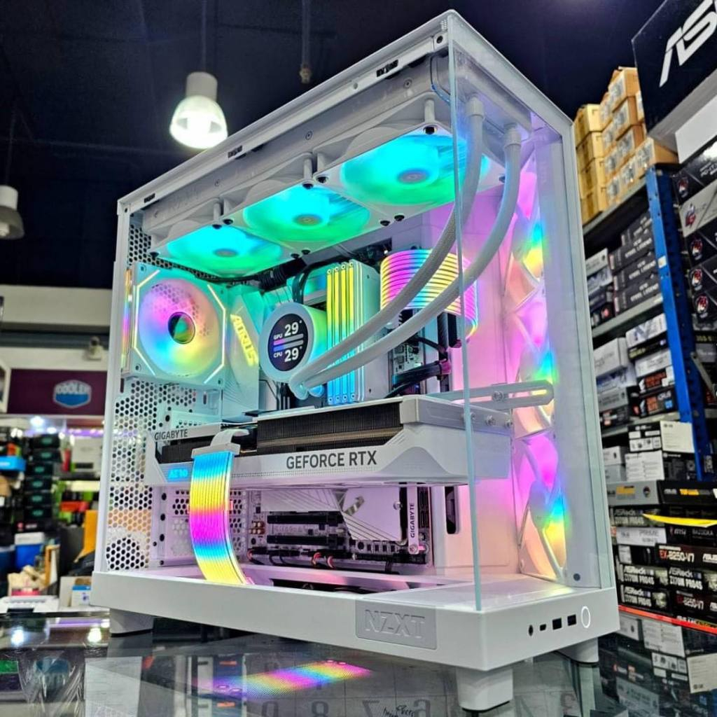 คอมพิวเตอร์ประกอบ NZXT H6 Flow RGB White