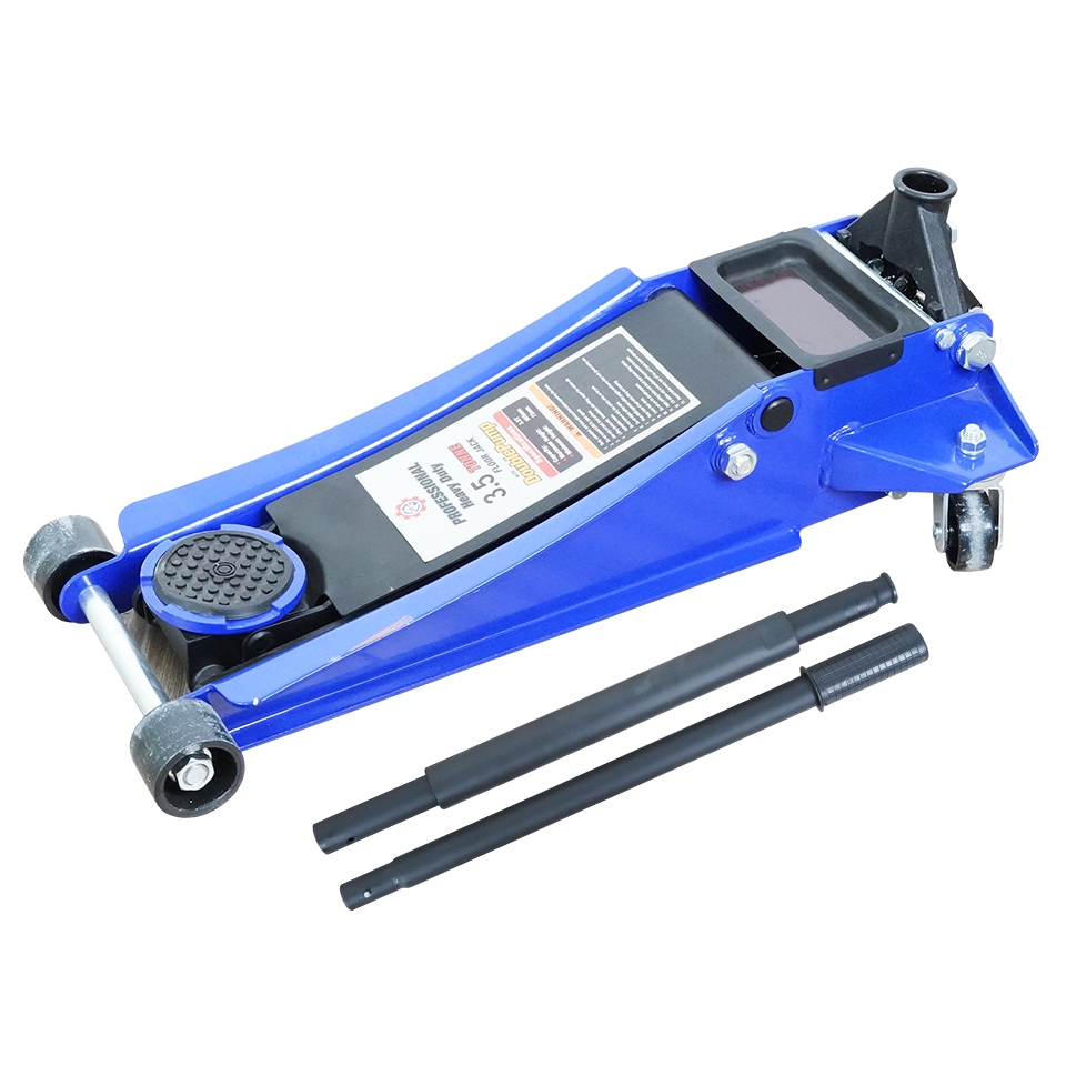 แม่แรงตะเข้ 3.5 ตัน โหลดเตี้ย 2สูบ Hydraulic Jack 3.5 Ton แม่แรงจระเข้.