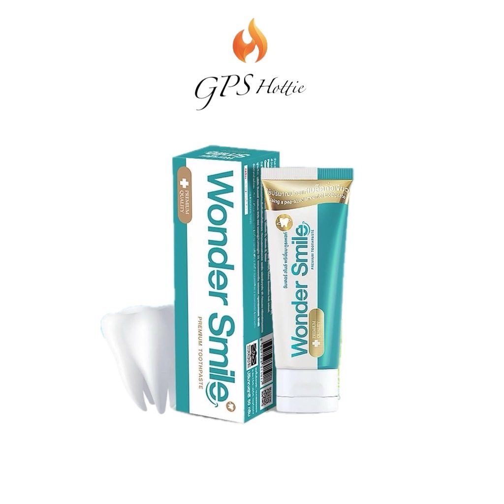 ของแท้ แพ็คเกจใหม่ ยาสีฟัน Wonder Smile Toothpaste วันเดอร์ สไมล์ ทูธพาส ( 80 กรัม) 1 ชิ้น**กรีดบาร์โค้ด**