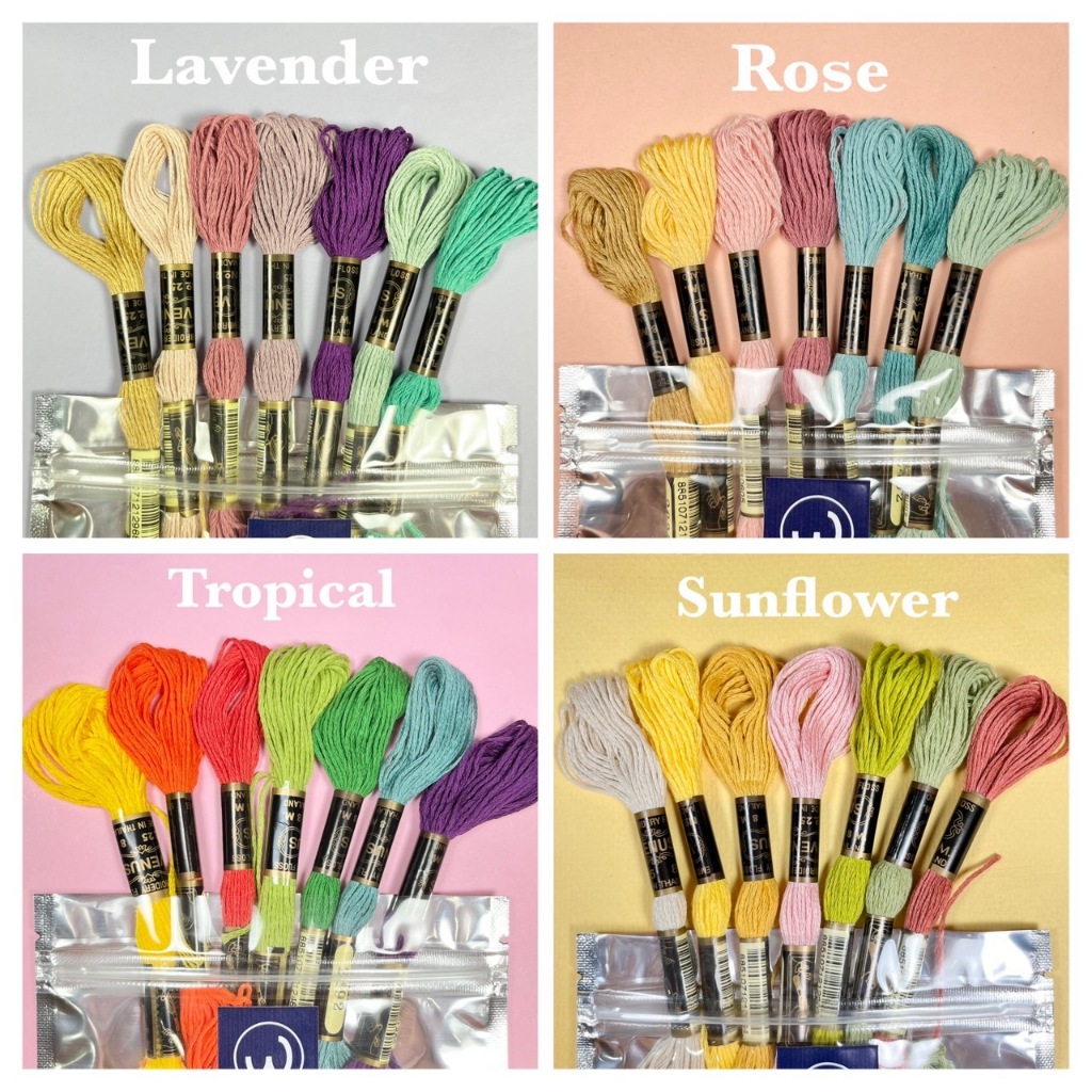 ไหมปัก ไหมครอสติช 7 สี | 7 colours Embroidery threads