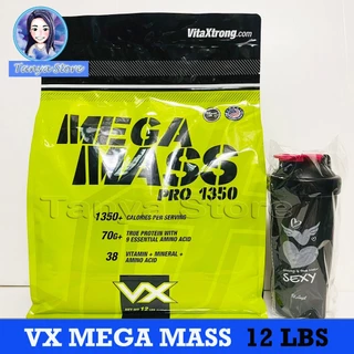 🔥VX VitaXtrong MEGA MASS PRO 1350 ขนาด 12 ปอนด์(เพิ่มน้ำหนัก เพิ่มกล้ามเนื้อ)🔥(exp.06/29)