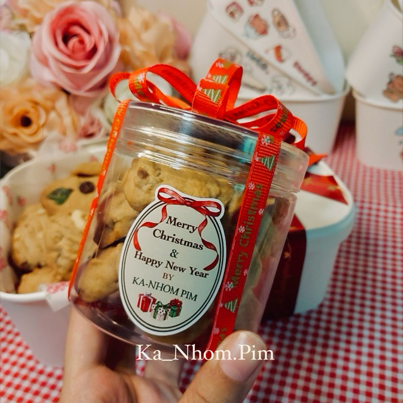 คุกกี้เค้กผลไม้รวม🍪Mxfruit cake cookie🍓ใช้เนยแท้ หอมมาก ติดโบว์ให้ทุกกระปุก