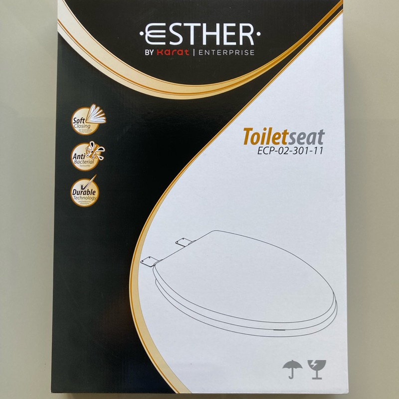 TOP STORE ฝารองนั่งหน้ายาว ทรงอีลองเกต พร้อมระบบ soft close กันกระแทก ESTHER BY KARAT ENTERPRISE