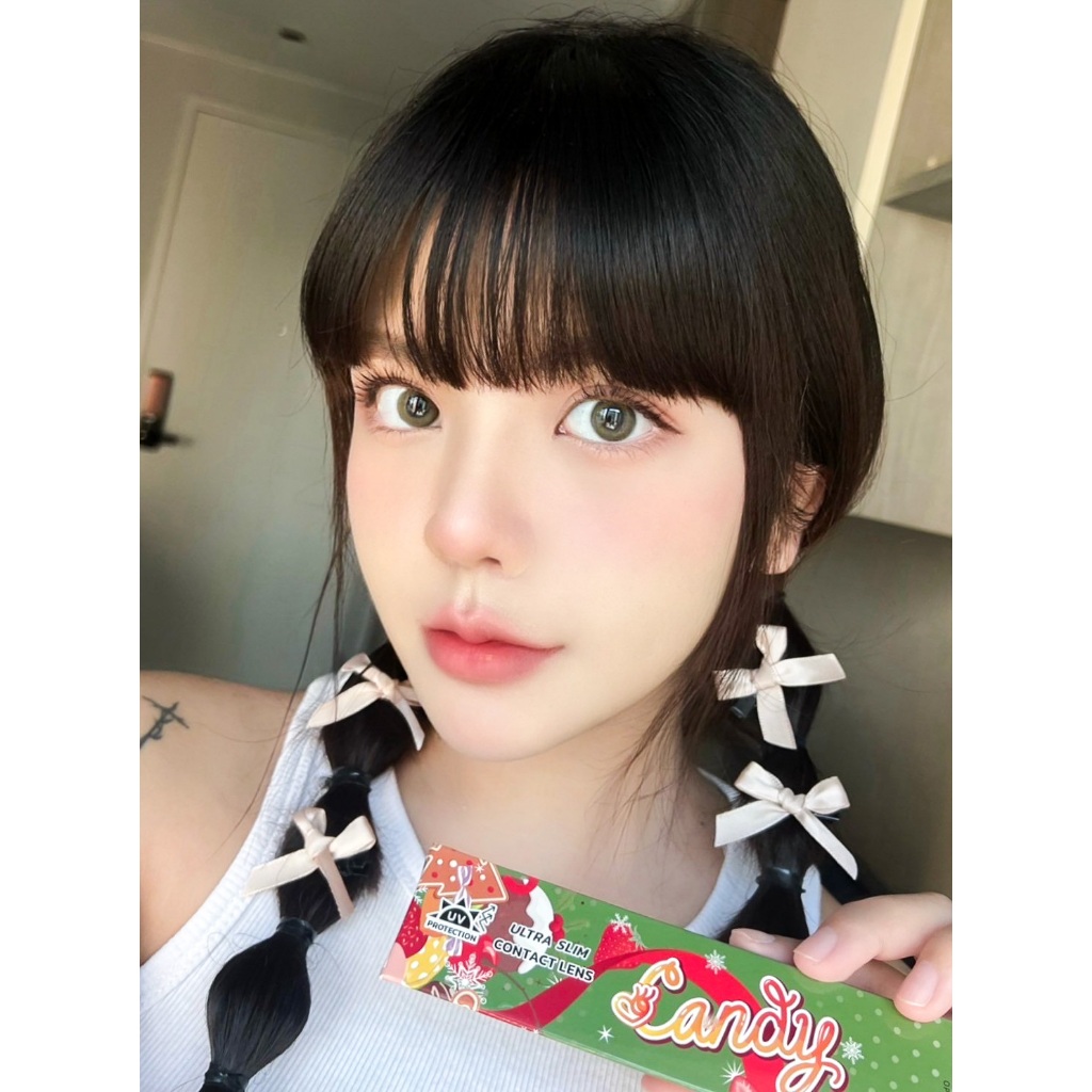 Candylens คอนแทคเลนส์ Chacha สีน้ำตาล พร้อมส่งแบบปกติ และค่าสายตาสั้น 0.00-10.00  แถมตลับ ราคา ถูกที่สุด ดีลบีเคเค แกลเลอรีภาพที่ 5