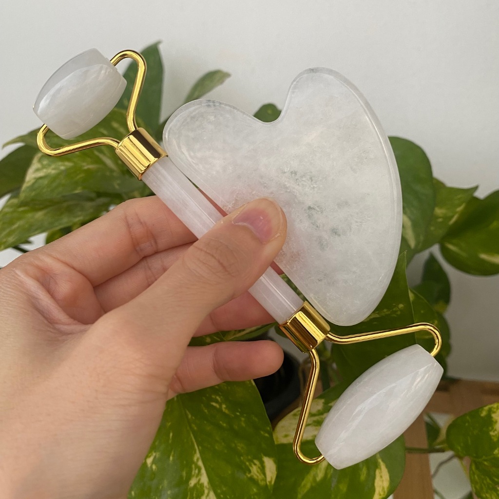 Milky Quartz Gua Sha กัวซา มิลกี้ ควอตซ์ เกรดคัดพิเศษ - รูปที่ 3