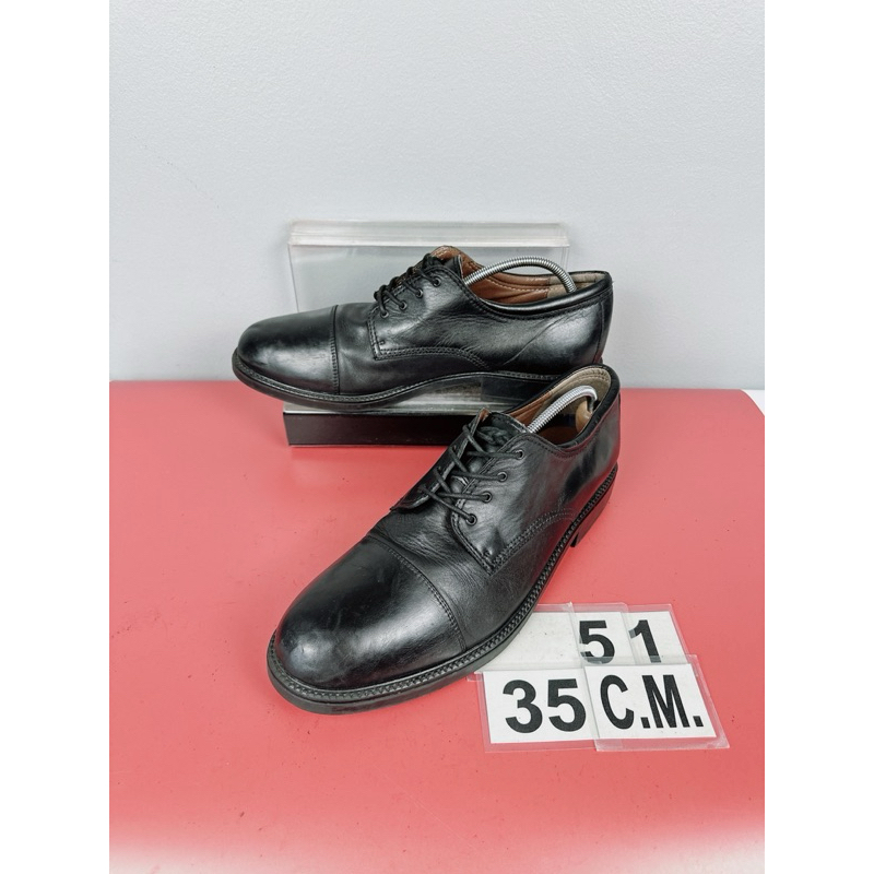 รองเท้าหนังแท้ Dockers Sz.16us51eu35cm(เท้ากว้างอูมใส่ได้) รุ่นGordon Leather Oxfords Dress Shoes สีดำ สภาพสวยมาก