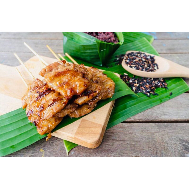 หมูปิ้งโบราณ ไร้มัน สุกพร้อมทาน